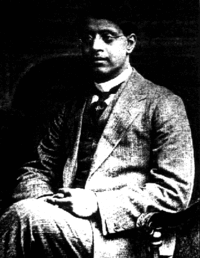 A well-known photo of Sukumar Ray, on whom Ray made a documentary in 1987