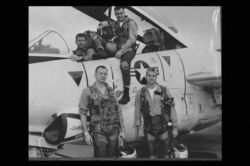 Right:Lieutenant John McCain when he was an instructor in 1965 and 1966 with his squadron